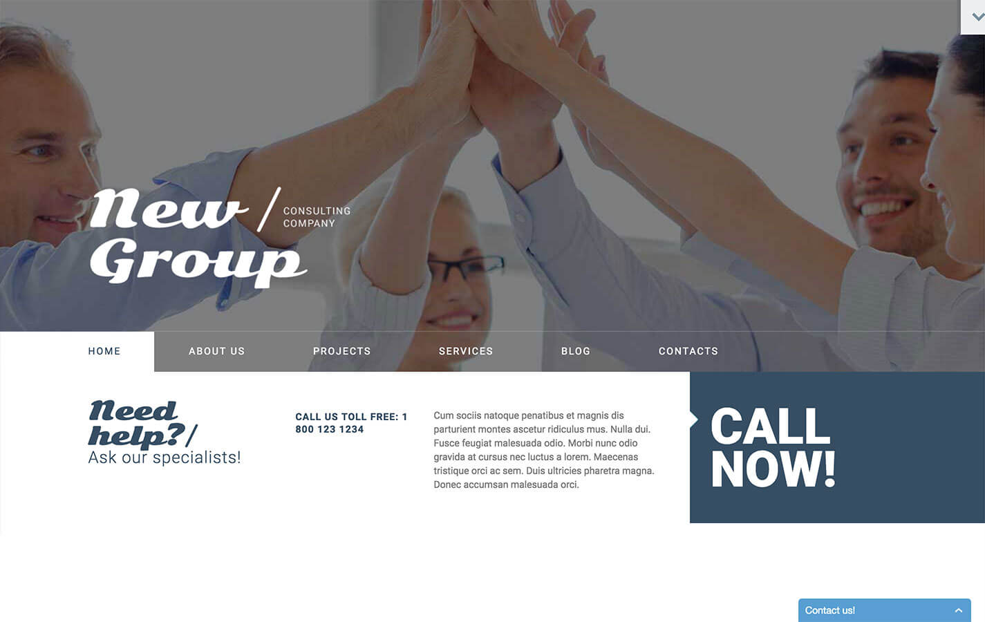 New Group Financial WordPress Theme